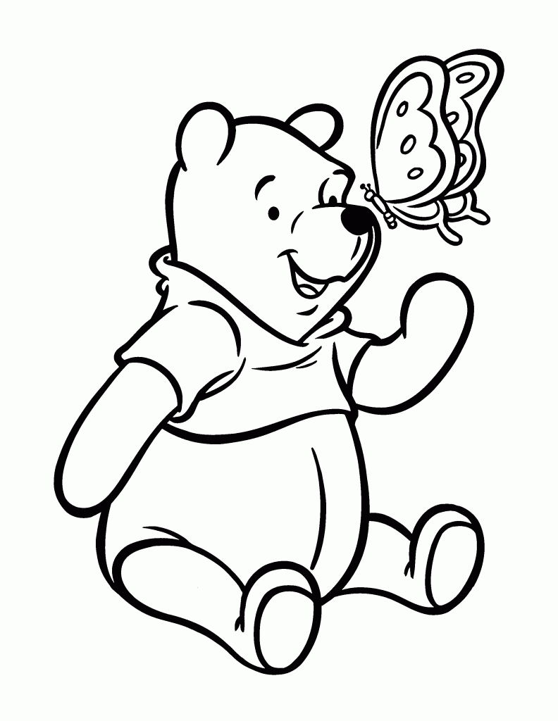 Plansa de colorat cu Ursuletul Winnie 9 30